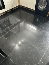 * CUT SAMPLES Real Quartz - White Grey Black Polished Wall & Floor Tiles 3 Sizes