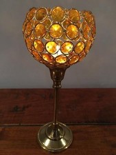 Large Stunning Tea light Candle Holders Crystal Glass Effect,Wedding,Xmas TLight