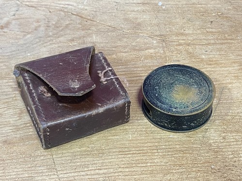Vintage brass optical lens - brass,