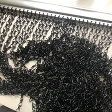 Black W100 x L209 cm Door Fly