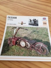 Excelsior 100 Welbike Army 1944 Motorcycle Card Atlas Collection UK