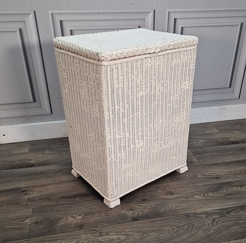 Vintage laundry bin - vintage, linen