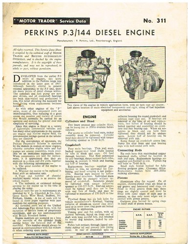 Perkins 144 diesel engine - perkins,