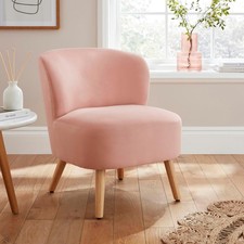 Blush Pink Evie Velvet Accent
