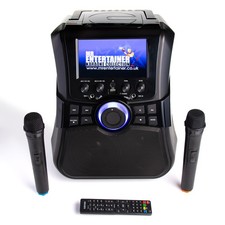Karaoke Machine with Screen & Wireless Microphones CDG/DVD/MP3G/PORTABLE MEGABOX