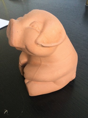 Pink pnanter pottery pig - pink,