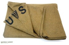 US Army Medical Corps Wool Blanket Camping Outdoor Embroidered Military Logo