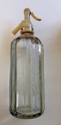 Vintage glass soda siphon