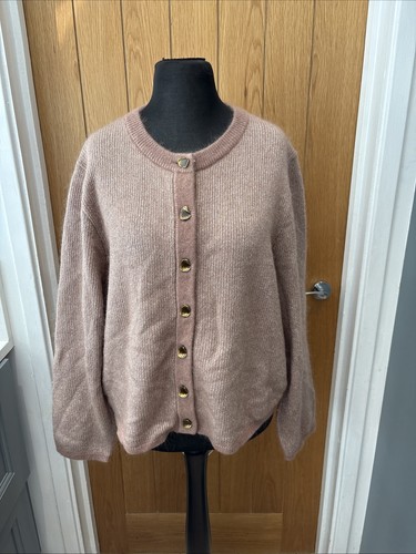 Jaeger beige gold cardigan - &,