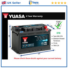 EFB Car Battery fits BMW 318