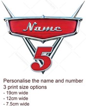 Cars Movie Badge Logo Cake