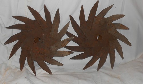 Farm art rotary hoe - hoe, wheels