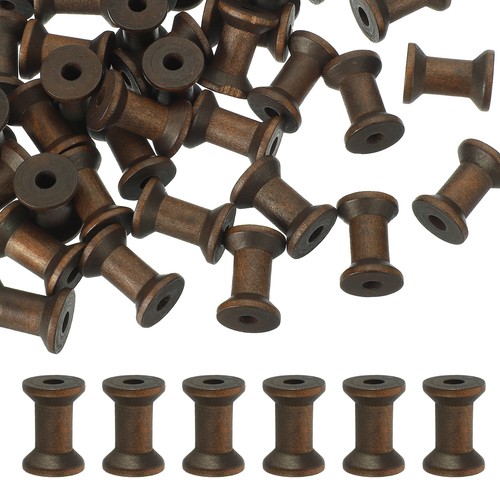 50pcs wooden empty spools - wooden,