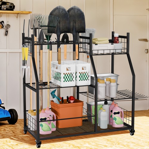Metal garden tool organizer - tool,