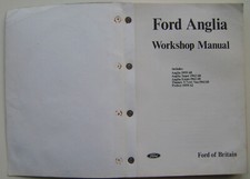 Ford Anglia 105E 1959-1968 original Workshop Manual Published 1973