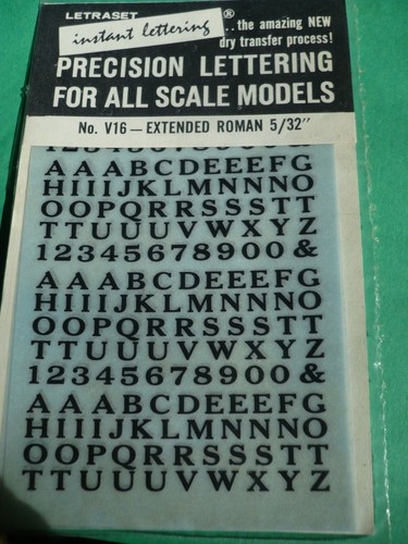 Letraset dry transfers v16 - letraset, #v16
