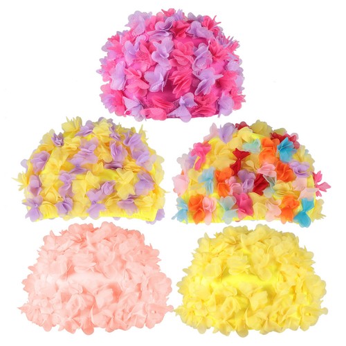 Flower swimming cap floral hat - flower,