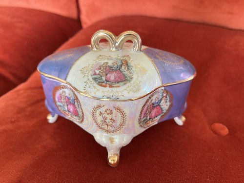 Limoges trinket box iridescent - box,