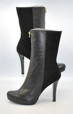 Hispanitas 'Missouri' Black Suede Leather High Stiletto Boots- EU 40 UK 7 - BNWB