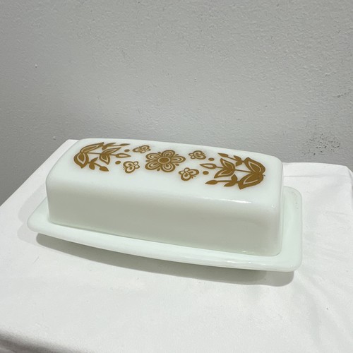 Pyrex butterfly gold vintage - pyrex,
