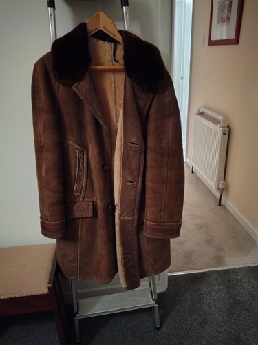 Mens sheepskin coat used - mens,