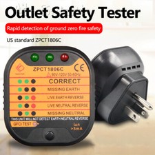 Socket Tester Polarity Test UK/EU/US Plug Electrical Safe Fault 3 Pin 220V-250V
