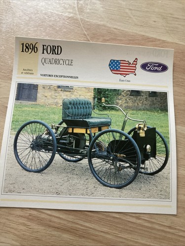 Ford quadricycle 1896 - ford,