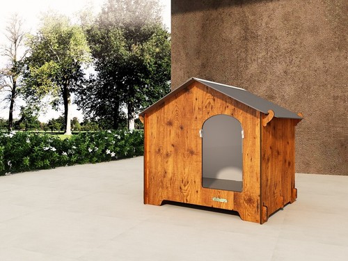Outdoor dog kennel - , insulated
