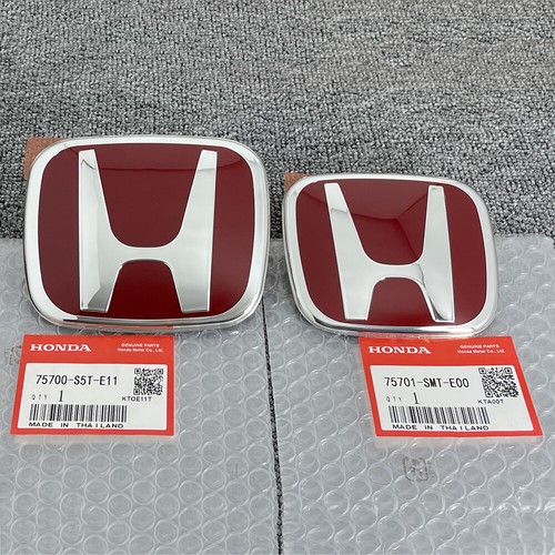 Red front grille trunk emblem - red,
