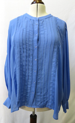 Blouse s blue long - uk, blue,