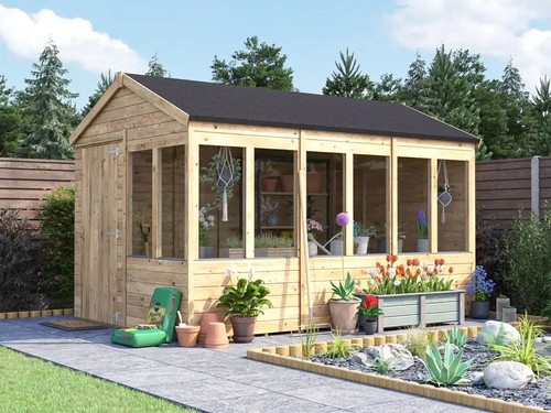 Potting shed apex roof - potting, x