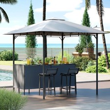3 PCS Patio Bar Set w/ 2 Bar