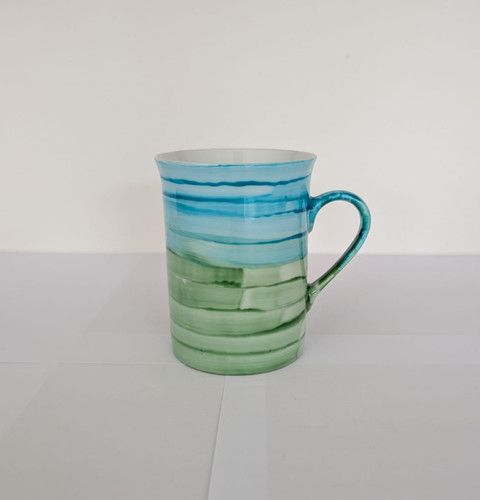 Hand painted ceramic mug - painted, tea