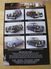 RED TRIANGLE ALVIS CARS IN