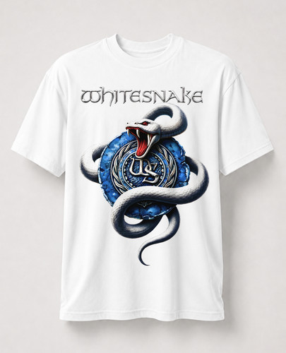 Whitesnake shirt snake logo - whitesnake, t