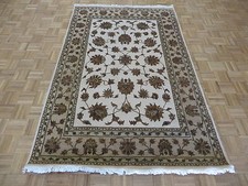 5 x 7'10 Hand Knotted Ivory