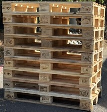 5 x Grade A Epal Euro Pallet 1200 x 800mm Wooden Heavy Duty Free UK Delivery