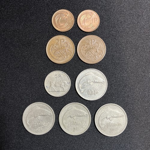 Old vintage irish coins - old,