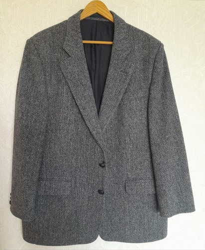 Harris tweed jacket size 42s - tweed,