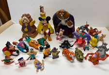 27 Vintage Disney figures, Beauty/Beast, Little Mermaid, Jungel Book, 6" Micky