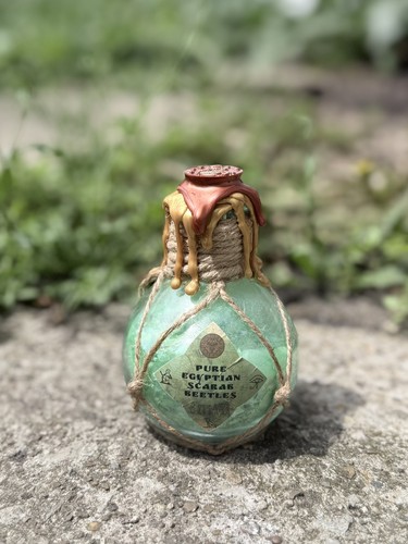 Potion bottle egyptian scarab - potion,