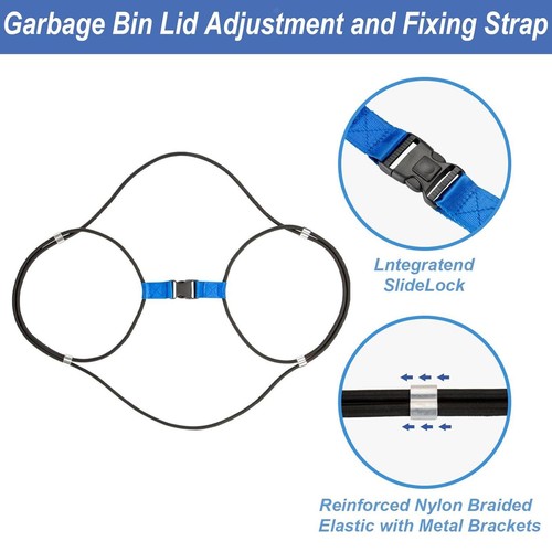 Trash can lid lock stop - can,