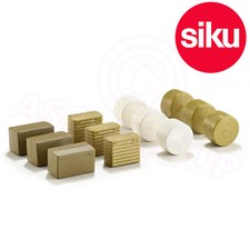 Siku 2463 Assorted Hay Straw Bales Round Wrapped Square Rectangle 1:32 Scale