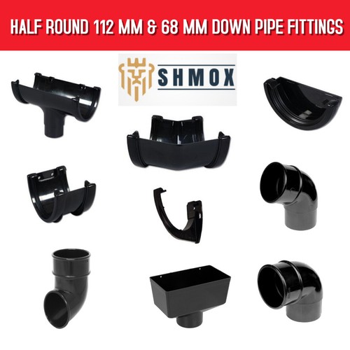 Half round 112mm guttering - round, &