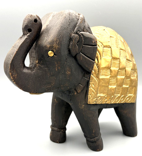 Hand carved wooden - carved, elephant