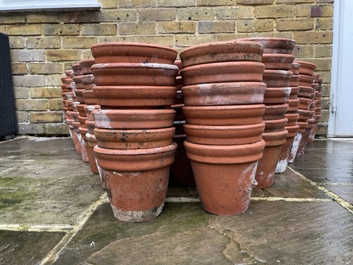 Large vintage terracotta pot - terracotta,