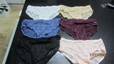 JOB LOT  6  PAIRS  STRETCH LACY   KNICKERS SIZE  26-36 INCH   NEW        TS 3