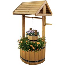 Large Wooden Wishing Well