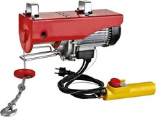 LiftinGear 125kg Garage Workshop Electric Wire Rope Hoist 18mtr Lift Height 240v