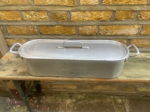 Vintage aluminium fish kettle